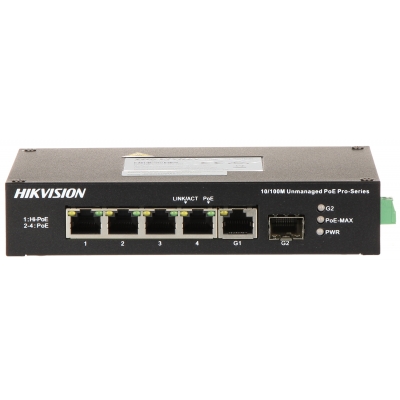 SWITCH POE DS-3T0306HP-E/HS 4-PORTOWY SFP Hikvision