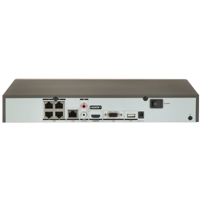 REJESTRATOR IP DS-7604NXI-K1/4P(D) 4 KANAŁY, 4 PoE AcuSense Hikvision