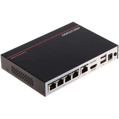 REJESTRATOR IP DS-E04NI-Q1/4P(SSD2T) 4 KANAŁY, 4 PoE Hikvision