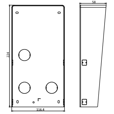 OBUDOWA NATYNKOWA DS-KABD8003-RS2 Hikvision