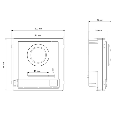 MODUŁ WIDEODOMOFONU DS-KD8003-IME1(B)/EU Hikvision