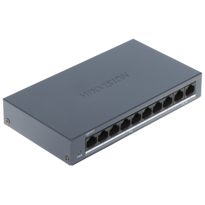 SWITCH POE DS-XS0110-P 8-PORTOWY Hikvision