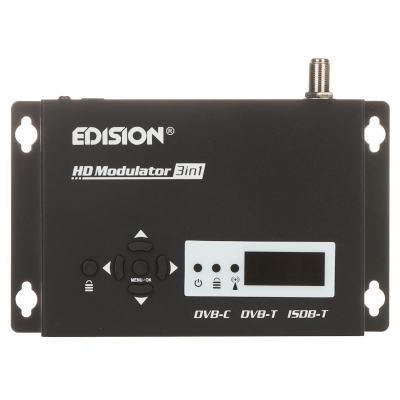 CYFROWY MODULATOR DVB-T, DVB-C, ISDB-T EDISION-3IN1/HD