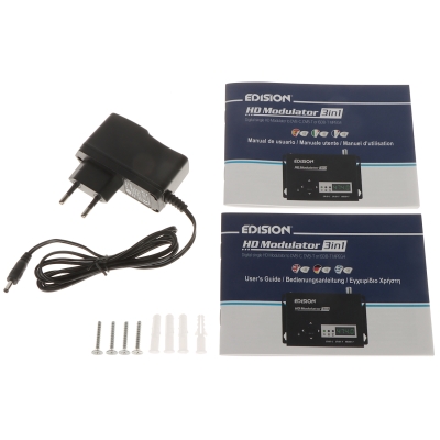 CYFROWY MODULATOR DVB-T, DVB-C, ISDB-T EDISION-3IN1/HD