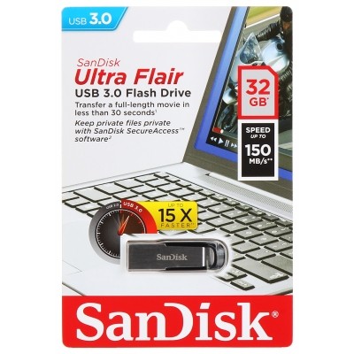 PENDRIVE FD-32/ULTRAFLAIR-SANDISK 32 GB USB 3.0 SANDISK