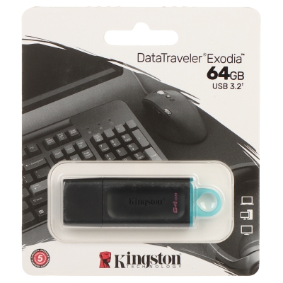 PENDRIVE FD-64/DTX-KINGSTON 64 GB USB 3.2 Gen 1