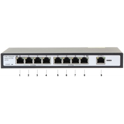 SWITCH POE GTS-A1-10-81 8-PORTOWY