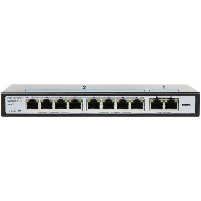 SWITCH POE GTS-B1-10-82G 8-PORTOWY