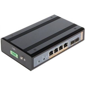 SWITCH PRZEMYSŁOWY POE GTS-P1-06-42SFP 4-PORTOWY + 2 x SFP