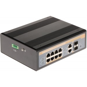 SWITCH PRZEMYSŁOWY POE GTS-P1-10-82G 10-PORTOWY + 2 x SFP