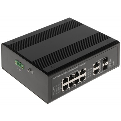 SWITCH PRZEMYSŁOWY POE GTS-P1-10-8G2G 10-PORTOWY + 2 x SFP