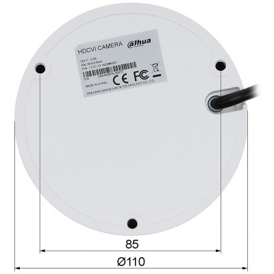 KAMERA WANDALOODPORNA AHD, HD-CVI, HD-TVI, PAL HAC-HDBW1200E-0280B-S5 - 1080p 2.8 mm DAHUA