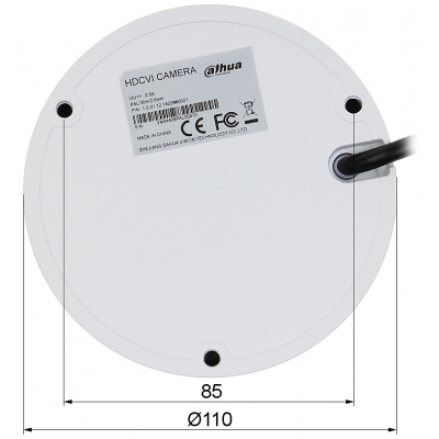 KAMERA WANDALOODPORNA AHD, HD-CVI, HD-TVI, PAL HAC-HDBW1500E-0280B - 4.7 Mpx 2.8 mm DAHUA