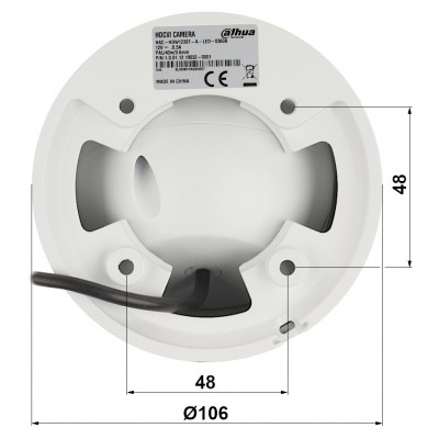 KAMERA AHD, HD-CVI, HD-TVI, CVBS HAC-HDW1239T-A-LED-0360B Full-Color - 1080p 3.6 mm DAHUA
