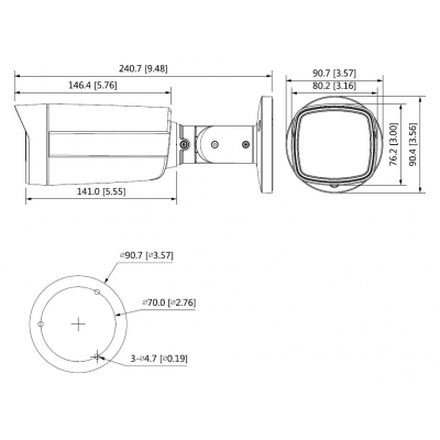 KAMERA AHD, HD-CVI, HD-TVI, PAL HAC-HFW1200TH-I8-0360B-S5 - 1080p 3.6 mm DAHUA