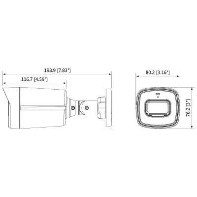 KAMERA AHD, HD-CVI, HD-TVI, PAL HAC-HFW1200TL-0280B-S6 - 1080p 2.8 mm DAHUA