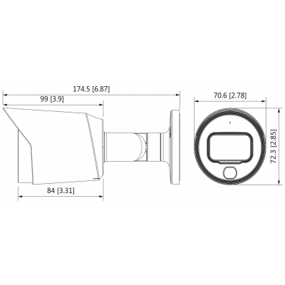 KAMERA AHD, HD-CVI, HD-TVI, PAL HAC-HFW1509T-A-LED-0360B Full-Color - 5 Mpx 3.6 mm DAHUA