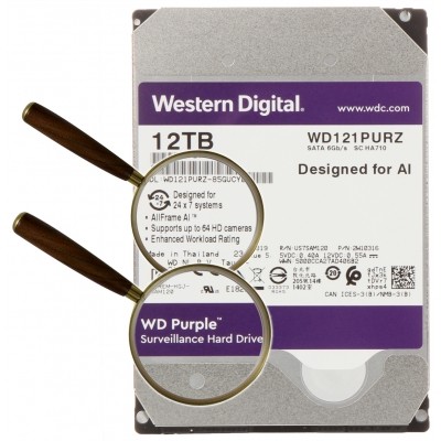 DYSK DO REJESTRATORA HDD-WD121PURZ 12TB 24/7 WESTERN DIGITAL