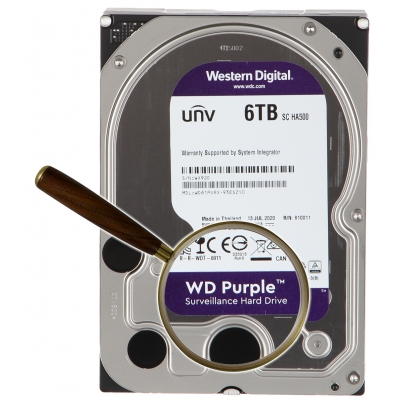 DYSK DO REJESTRATORA HDD-WD61PURX 6TB 24/7 WESTERN DIGITAL