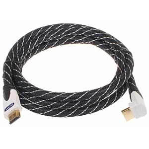 KABEL HDMI-1.5-PK WTYK PROSTY I KĄTOWY 1.5 m