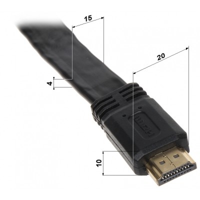 KABEL HDMI-10-FL 10 m