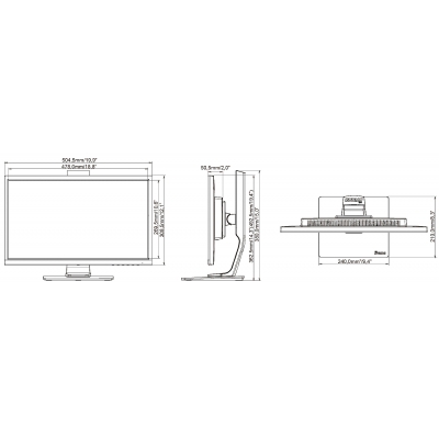 MONITOR VGA, HDMI, DP, AUDIO IIYAMA-B2283HS-B5 21.5 