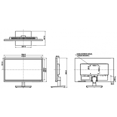 MONITOR VGA, HDMI, DP, AUDIO IIYAMA-X2283HS-B5 21.5 