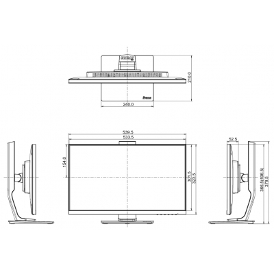 MONITOR VGA, HDMI, DP, AUDIO IIYAMA-XUB2492HSU-B1 23.8 
