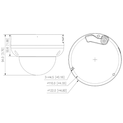 KAMERA WANDALOODPORNA IP IPC-HDBW5541R-ASE-0280B-S3-BLACK WizMind S - 5 Mpx 2.8 mm DAHUA