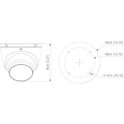 KAMERA IP IPC-HDW1639T-A-IL-0280B-S6 Smart Dual Light - 6 Mpx 2.8 mm DAHUA