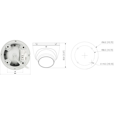 KAMERA IP IPC-HDW1839T-A-IL-0280B-S6 Smart Dual Light 8.3 Mpx 4K UHD 2.8 mm DAHUA