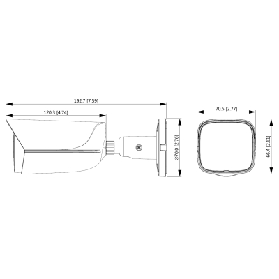KAMERA IP IPC-HFW2541E-S-0280B WizSense - 5 Mpx 2.8 mm DAHUA