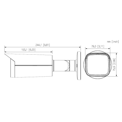 KAMERA WANDALOODPORNA IP IPC-HFW5842T-ASE-0280B-S3 WizMind S - 8.3 Mpx 4K UHD 2.8 mm DAHUA