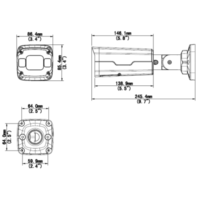 KAMERA WANDALOODPORNA IP IPC2325SB-DZK-I0 - 5 Mpx 2.7 ... 13.5 mm - <strong>MOTOZOOM </strong>UNIVIEW