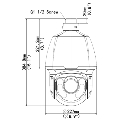 KAMERA IP SZYBKOOBROTOWA ZEWNĘTRZNA IPC6624SR-X33-VF LightHunter - 4 Mpx 4.5 ... 148.5 mm UNIVIEW