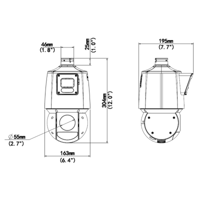 KAMERA IP SZYBKOOBROTOWA ZEWNĘTRZNA IPC94144SR-X25-F40C LightHunter - 4 Mpx 4.8 ... 120 mm UNIVIEW