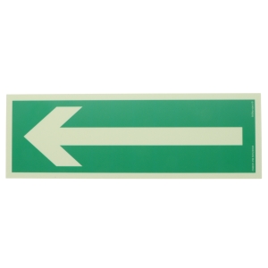 TABLICA FOTOLUMINESCENCYJNA KDEP STRZAŁKA KIERUNEK DROGI EWAKUACJI