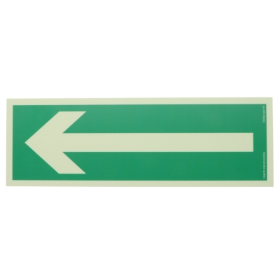 TABLICA FOTOLUMINESCENCYJNA KDEP STRZAŁKA KIERUNEK DROGI EWAKUACJI