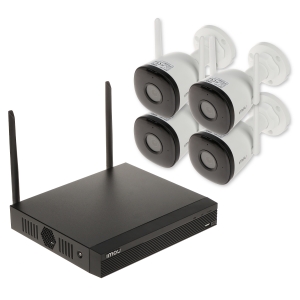 ZESTAW DO MONITORINGU KIT/NVR1104HS-W-S2/4-F22 Wi-Fi, 4 KANAŁY HDD 1TB - 1080p 2.8 mm IMOU