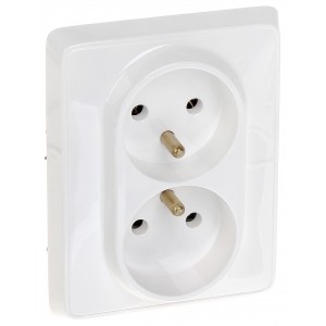 GNIAZDO PODWÓJNE LE-773618 Cariva 230 V 16 A LEGRAND