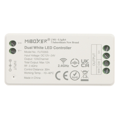 STEROWNIK OŚWIETLENIA LED LED-W-WC/RF2 2.4 GHz, CCT 12 ... 24 V DC MiBOXER / Mi-Light