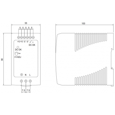 ZASILACZ IMPULSOWY MDR-100-12