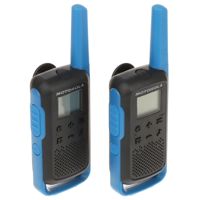 ZESTAW 2 RADIOTELEFONÓW PMR MOTOROLA-T62/BLUE 446.1 MHz ... 446.2 MHz