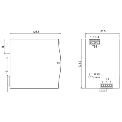 ZASILACZ IMPULSOWY NDR-480-24 MEAN WELL