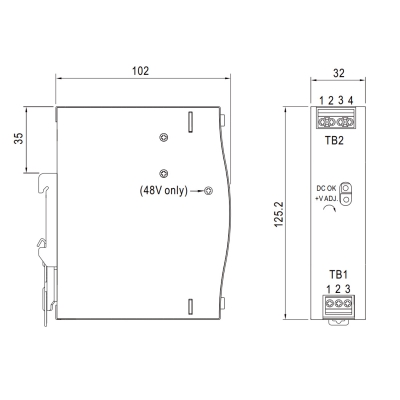 ZASILACZ IMPULSOWY NDR-75-12 MEAN WELL