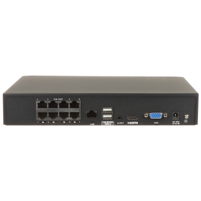 REJESTRATOR IP NVR108E-P8 8 KANAŁÓW, 8 PoE UNIARCH