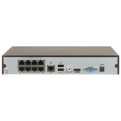REJESTRATOR IP NVR108E2-P8 8 KANAŁÓW, 8 PoE UNIARCH