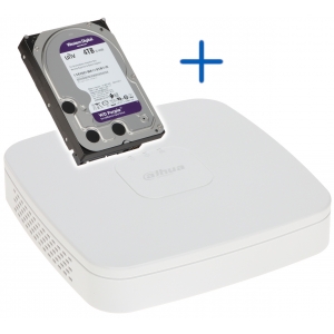 ZESTAW PROMOCYJNY REJESTRATOR IP + DYSK TWARDY NVR4108-4KS2+4TB 8 KANAŁÓW DAHUA