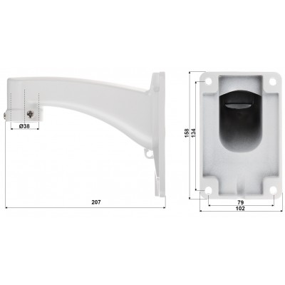 KAMERA IP SZYBKOOBROTOWA ZEWNĘTRZNA OMEGA-22P22-18 - 1080p 7 ... 85.5 mm