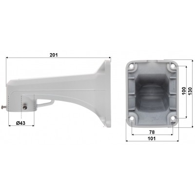 KAMERA IP SZYBKOOBROTOWA ZEWNĘTRZNA OMEGA-40P20-12 5 Mpx 4.7 ... 94 mm
